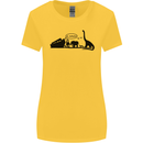 Noahs Ark Dinosaurs T-Rex Atheist Atheism Womens Wider Cut T-Shirt Yellow