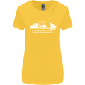 Noahs Ark Dinosaurs T-Rex Atheist Atheism Womens Wider Cut T-Shirt Yellow