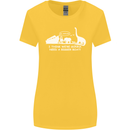 Noahs Ark Dinosaurs T-Rex Atheist Atheism Womens Wider Cut T-Shirt Yellow