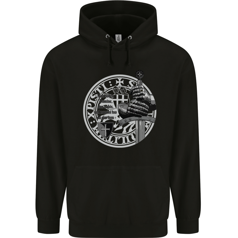 Non Nobie St. George's Day Knights Templar Childrens Kids Hoodie Black