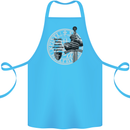 Non Nobie St. George's Day Knights Templar Cotton Apron 100% Organic Turquoise