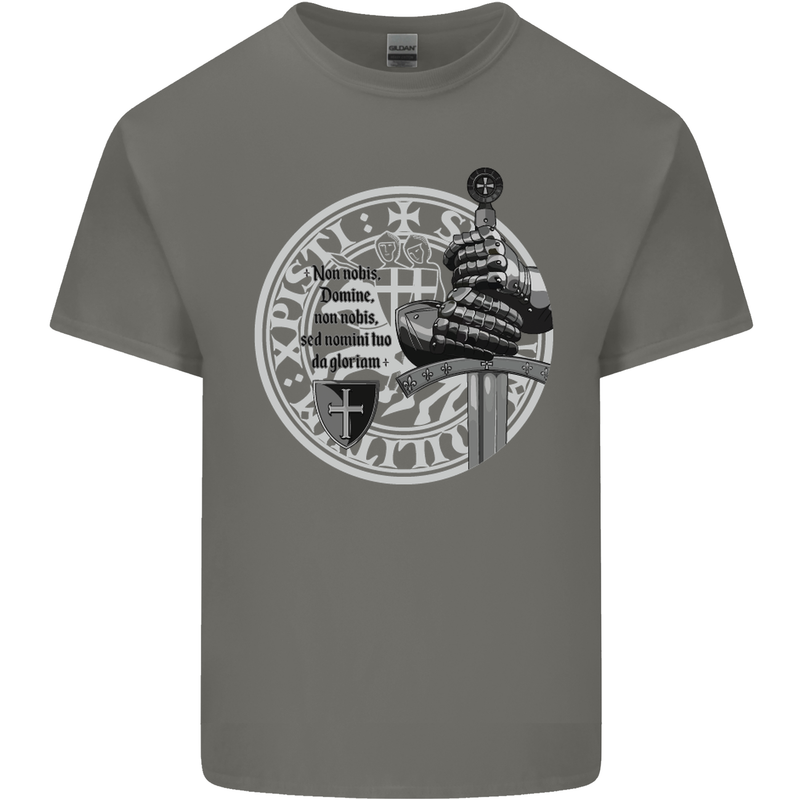 Non Nobie St. George's Day Knights Templar Kids T-Shirt Childrens Charcoal