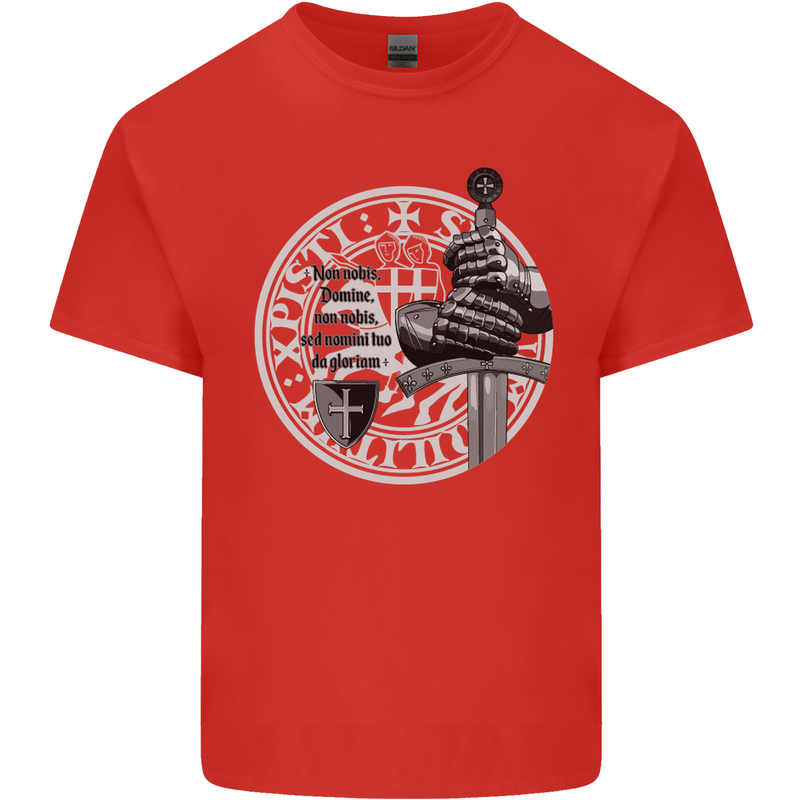 Non Nobie St. George's Day Knights Templar Kids T-Shirt Childrens Red
