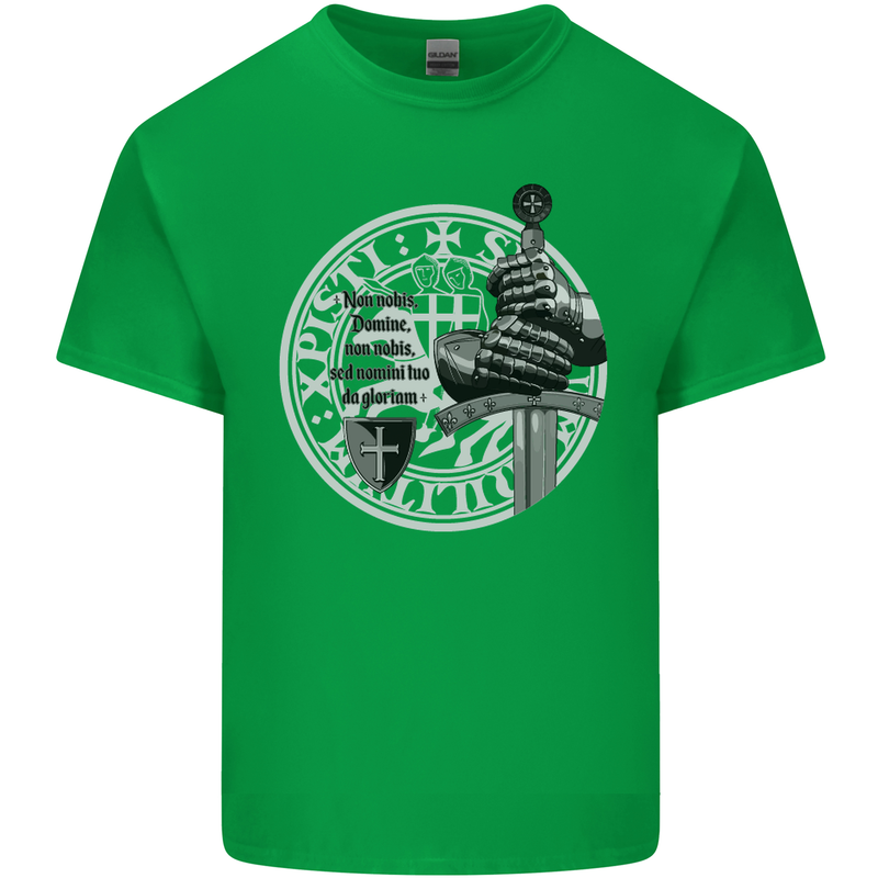 Non Nobie St. George's Day Knights Templar Mens Cotton T-Shirt Tee Top Irish Green