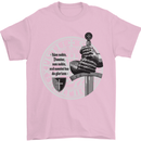 Non Nobie St. George's Day Knights Templar Mens T-Shirt Cotton Gildan Light Pink