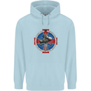 Non Nobis St. George Childrens Kids Hoodie Light Blue