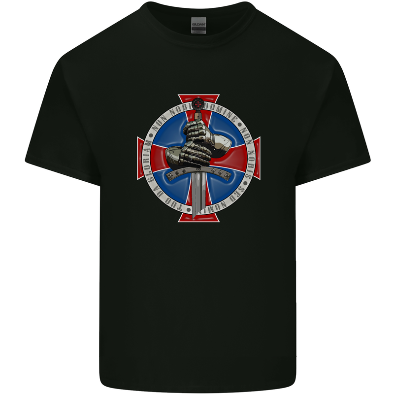 Non Nobis St. George Kids T-Shirt Childrens Black