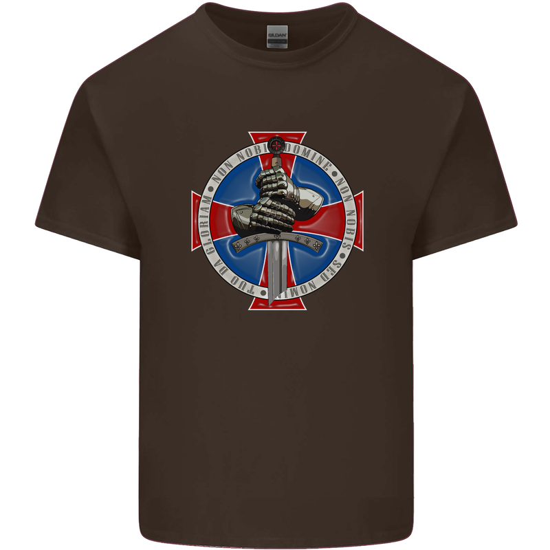 Non Nobis St. George Kids T-Shirt Childrens Chocolate
