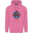 Non Nobis St. George Mens 80% Cotton Hoodie Azelea