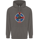 Non Nobis St. George Mens 80% Cotton Hoodie Charcoal