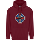 Non Nobis St. George Mens 80% Cotton Hoodie Maroon