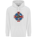 Non Nobis St. George Mens 80% Cotton Hoodie White