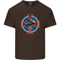 Non Nobis St. George Mens Cotton T-Shirt Tee Top Dark Chocolate