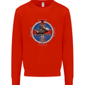 Non Nobis St. George Mens Sweatshirt Jumper Bright Red