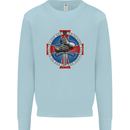 Non Nobis St. George Mens Sweatshirt Jumper Light Blue