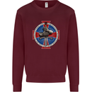 Non Nobis St. George Mens Sweatshirt Jumper Maroon