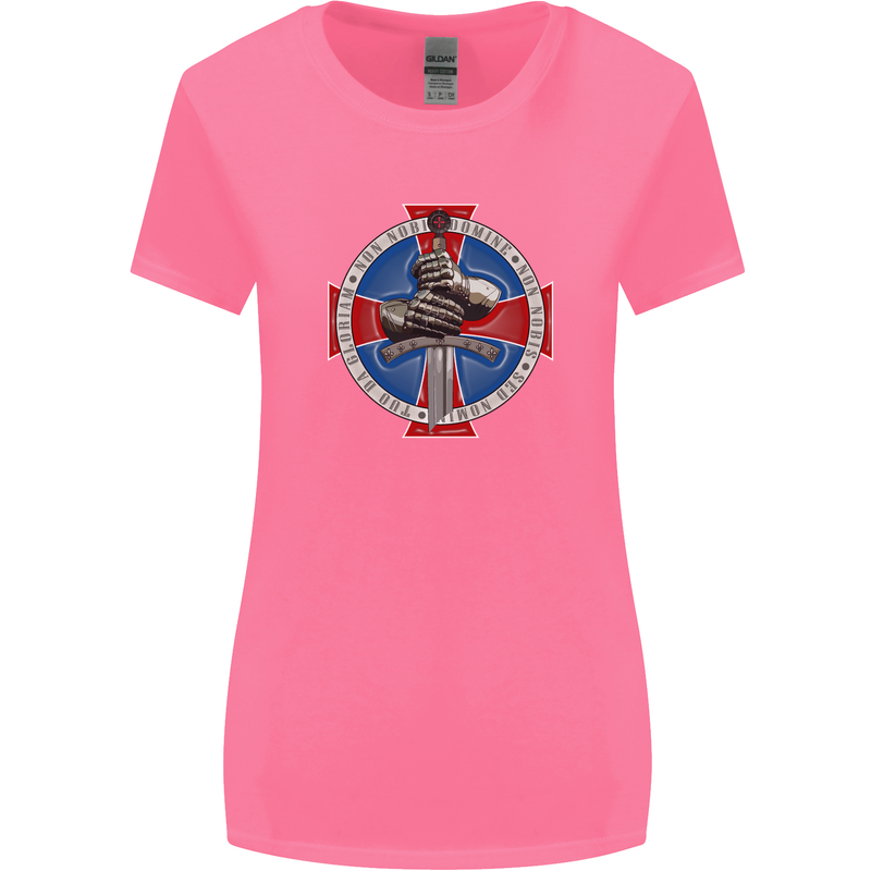 Non Nobis St. George Womens Wider Cut T-Shirt Azalea