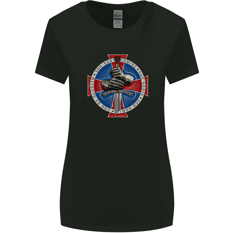 Non Nobis St. George Womens Wider Cut T-Shirt Black