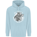 Nordic Man With Beard Funny Viking Childrens Kids Hoodie Light Blue