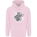Nordic Man With Beard Funny Viking Childrens Kids Hoodie Light Pink