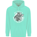 Nordic Man With Beard Funny Viking Childrens Kids Hoodie Peppermint