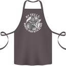 Nordic Man With Beard Funny Viking Cotton Apron 100% Organic Dark Grey