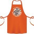 Nordic Man With Beard Funny Viking Cotton Apron 100% Organic Orange