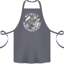 Nordic Man With Beard Funny Viking Cotton Apron 100% Organic Steel