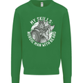 Nordic Man With Beard Funny Viking Kids Sweatshirt Jumper Irish Green