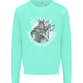 Nordic Man With Beard Funny Viking Kids Sweatshirt Jumper Peppermint