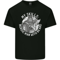Nordic Man With Beard Funny Viking Kids T-Shirt Childrens Black