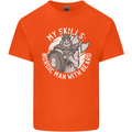 Nordic Man With Beard Funny Viking Kids T-Shirt Childrens Orange