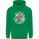 Nordic Man With Beard Funny Viking Mens 80% Cotton Hoodie Irish Green