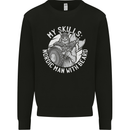 Nordic Man With Beard Funny Viking Mens Sweatshirt Jumper Black