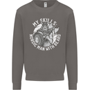 Nordic Man With Beard Funny Viking Mens Sweatshirt Jumper Charcoal