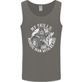 Nordic Man With Beard Funny Viking Mens Vest Tank Top Charcoal