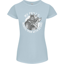 Nordic Man With Beard Funny Viking Womens Petite Cut T-Shirt Light Blue