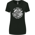 Nordic Man With Beard Funny Viking Womens Wider Cut T-Shirt Black