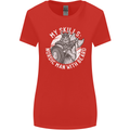 Nordic Man With Beard Funny Viking Womens Wider Cut T-Shirt Red