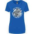 Nordic Man With Beard Funny Viking Womens Wider Cut T-Shirt Royal Blue