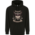 Nordic Warrior Viking Skull Childrens Kids Hoodie Black