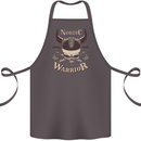 Nordic Warrior Viking Skull Cotton Apron 100% Organic Dark Grey