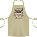 Nordic Warrior Viking Skull Cotton Apron 100% Organic Khaki