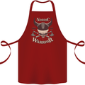 Nordic Warrior Viking Skull Cotton Apron 100% Organic Maroon