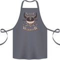 Nordic Warrior Viking Skull Cotton Apron 100% Organic Steel