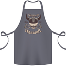 Nordic Warrior Viking Skull Cotton Apron 100% Organic Steel