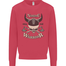 Nordic Warrior Viking Skull Kids Sweatshirt Jumper Heliconia