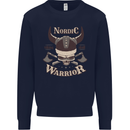 Nordic Warrior Viking Skull Kids Sweatshirt Jumper Navy Blue