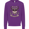 Nordic Warrior Viking Skull Kids Sweatshirt Jumper Purple