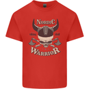 Nordic Warrior Viking Skull Kids T-Shirt Childrens Red